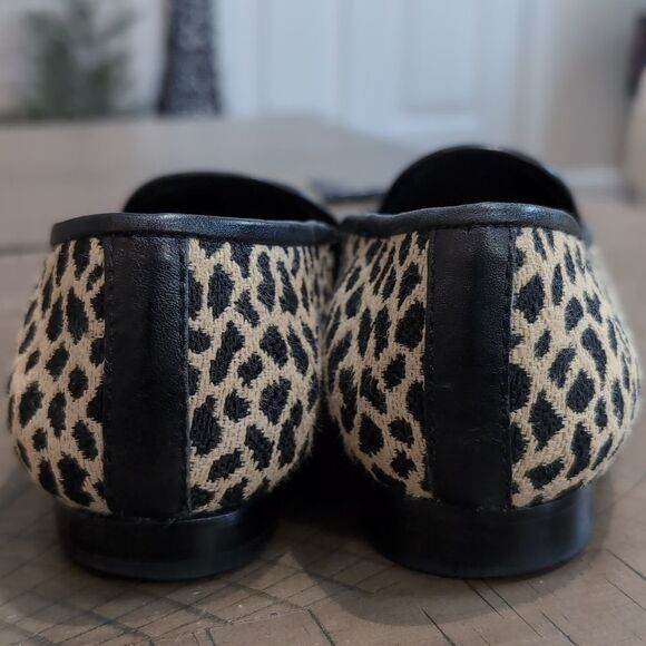 Zalo Animal Print Needlepoint Loafer Flats Sz 8 - Picture 5 of 7